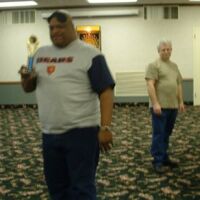 Bert with trophy, 2003 tournament